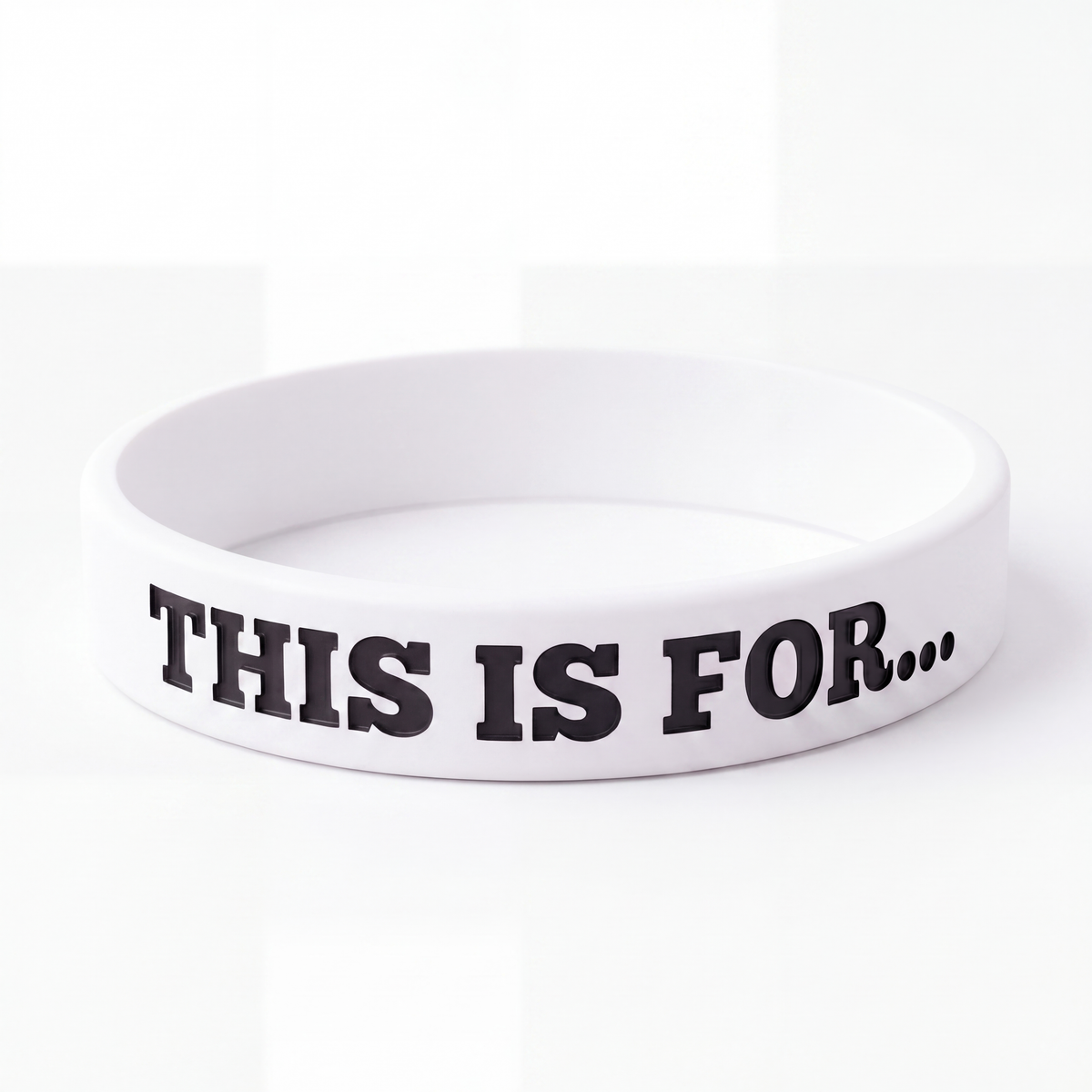Community White Wristband