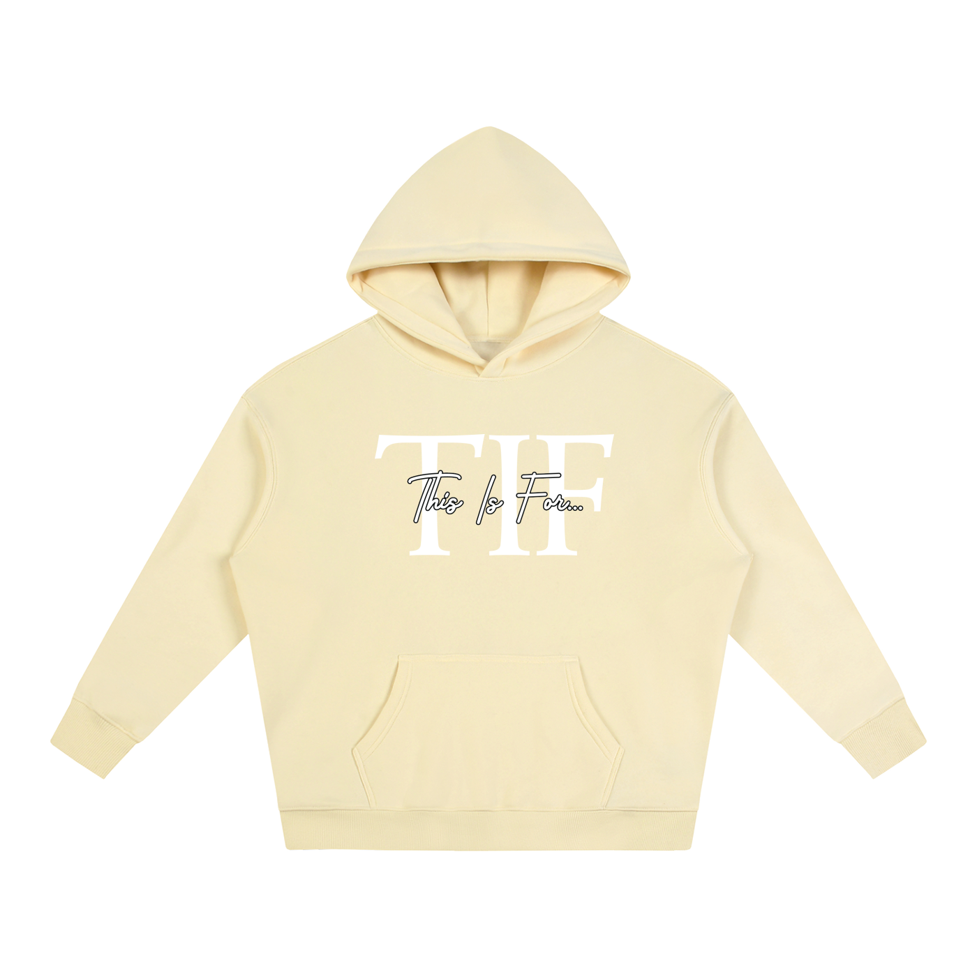 Core White Logo Hoodie