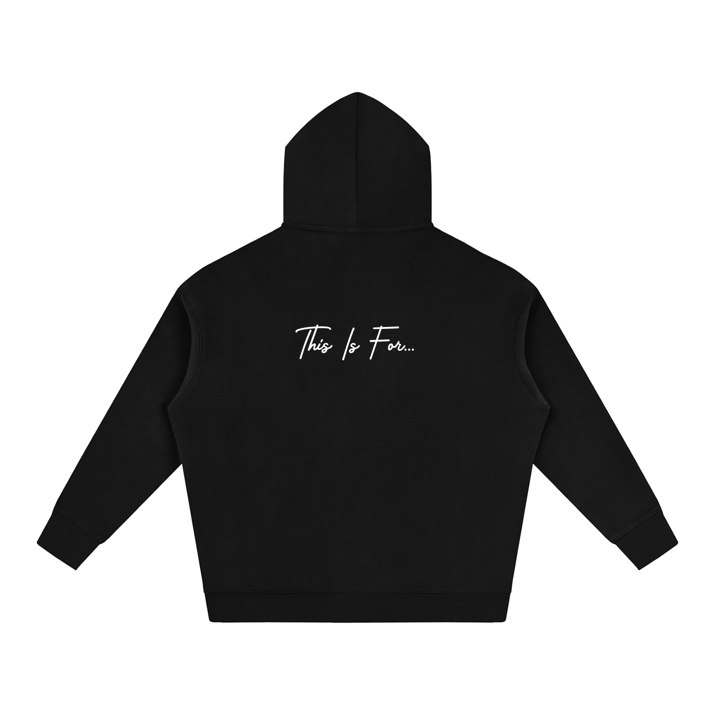Core Black Logo Hoodie