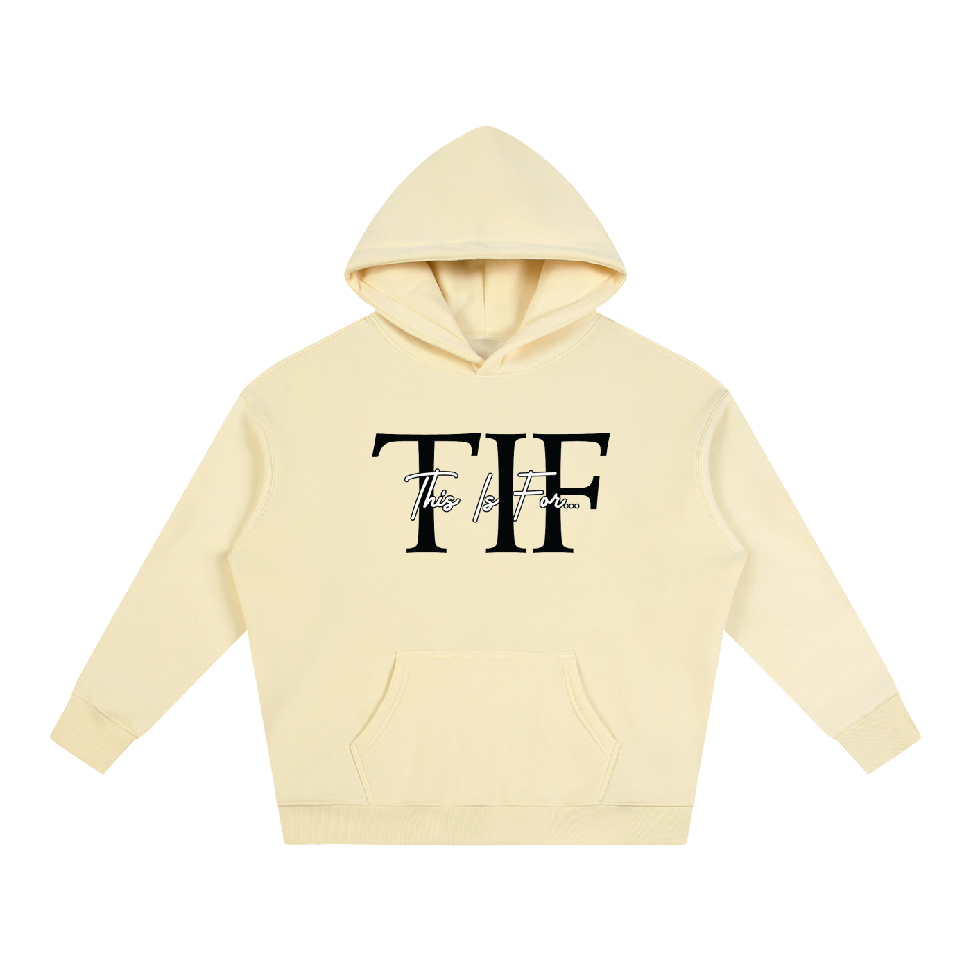 Essentials Black Logo Hoodie