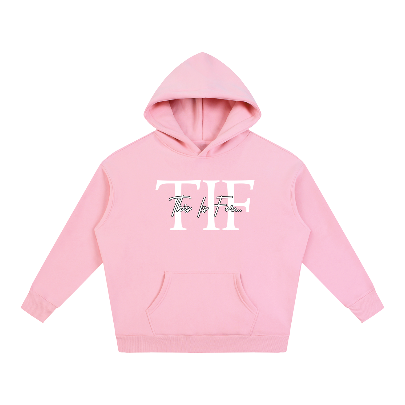Essentials White Logo Hoodie