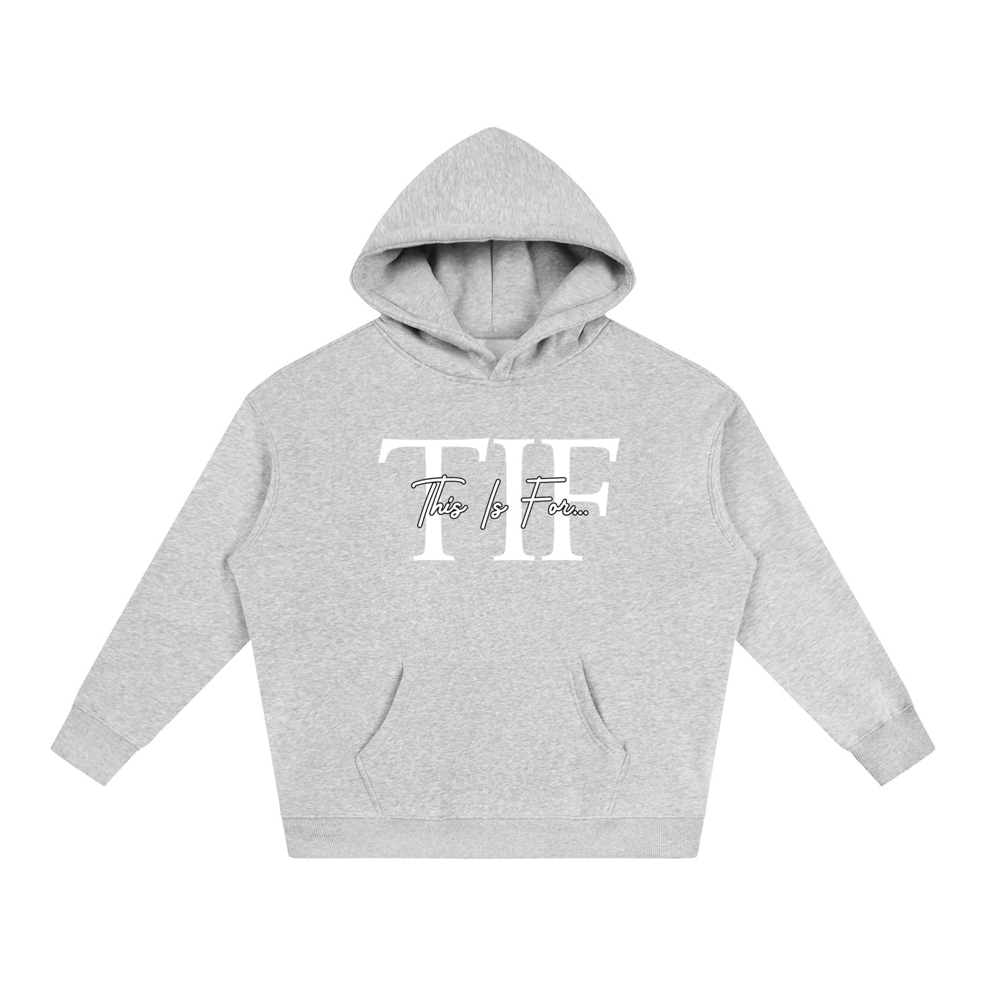 Core White Logo Hoodie