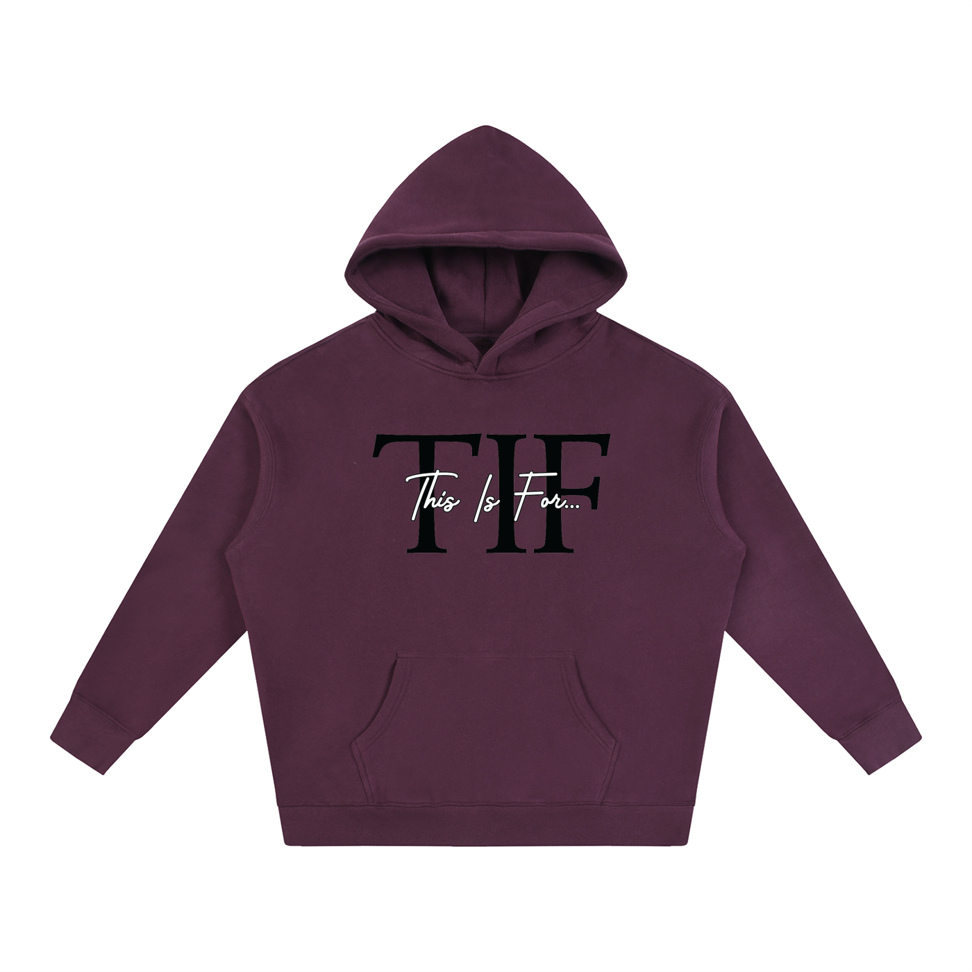 Core Black Logo Hoodie