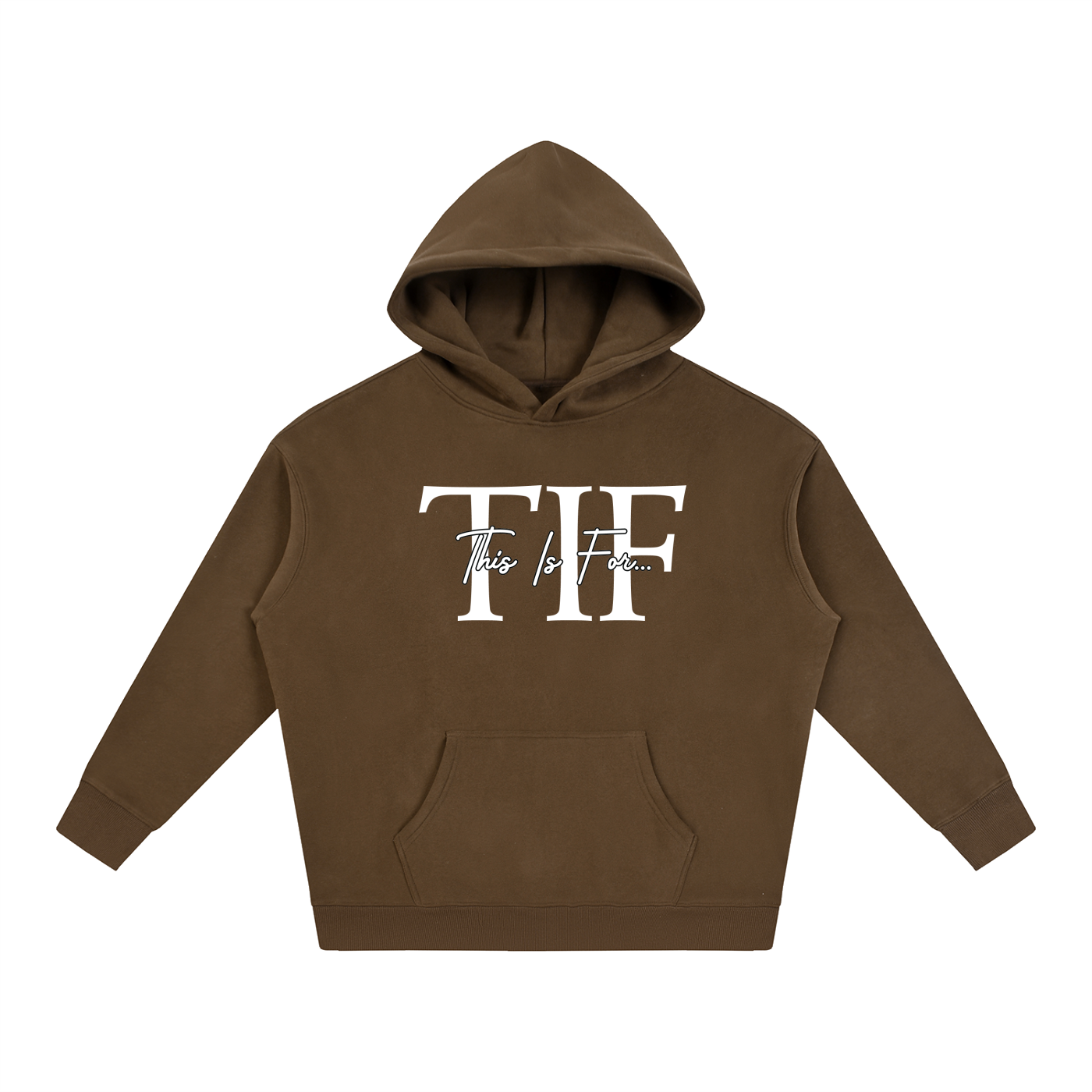 Essentials White Logo Hoodie