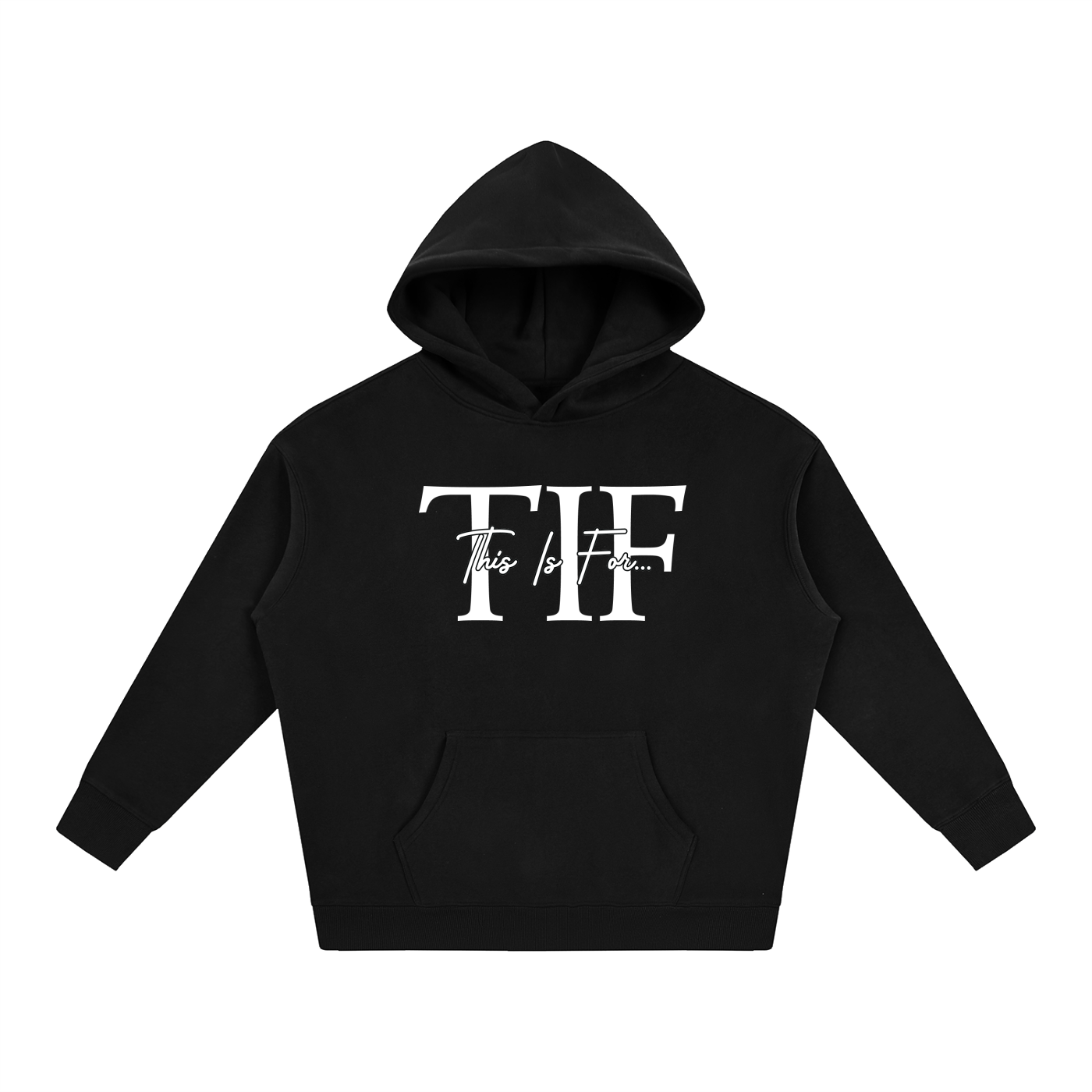 Essentials White Logo Hoodie