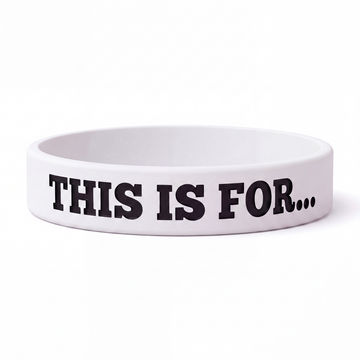 Community White Wristband